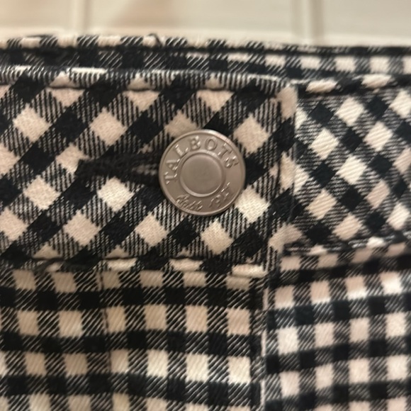 Talbots 6 black and white gingham skirt - Picture 4 of 4